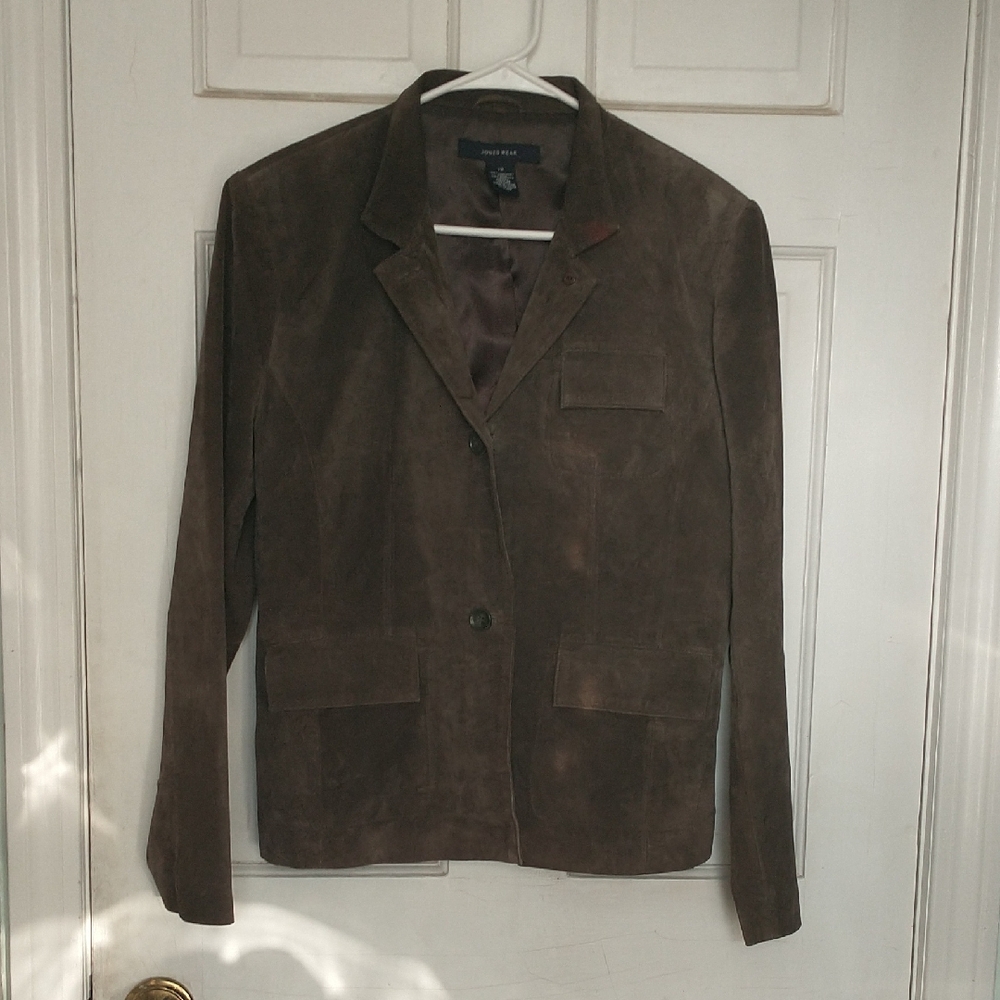 Jones Wear Brown Leather Jacket